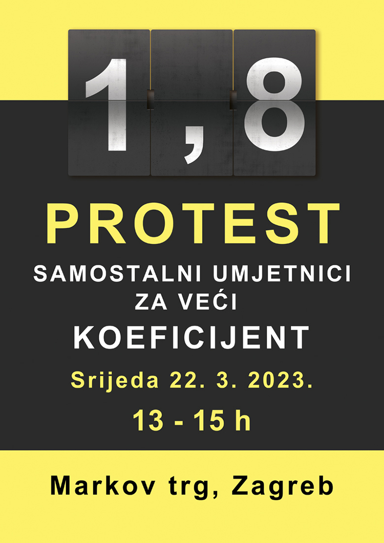 Protest samostalnih umjetnika 2023